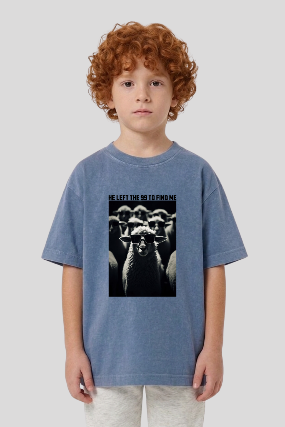 Camiseta Infantil Oversized Dois ou Mais - Ovelha