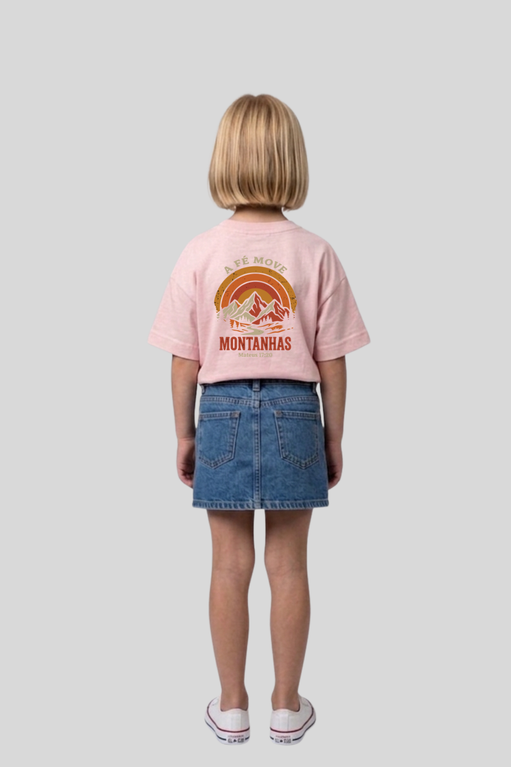 Camiseta Oversized Infantil Dois ou Mais - A FÉ MOVE