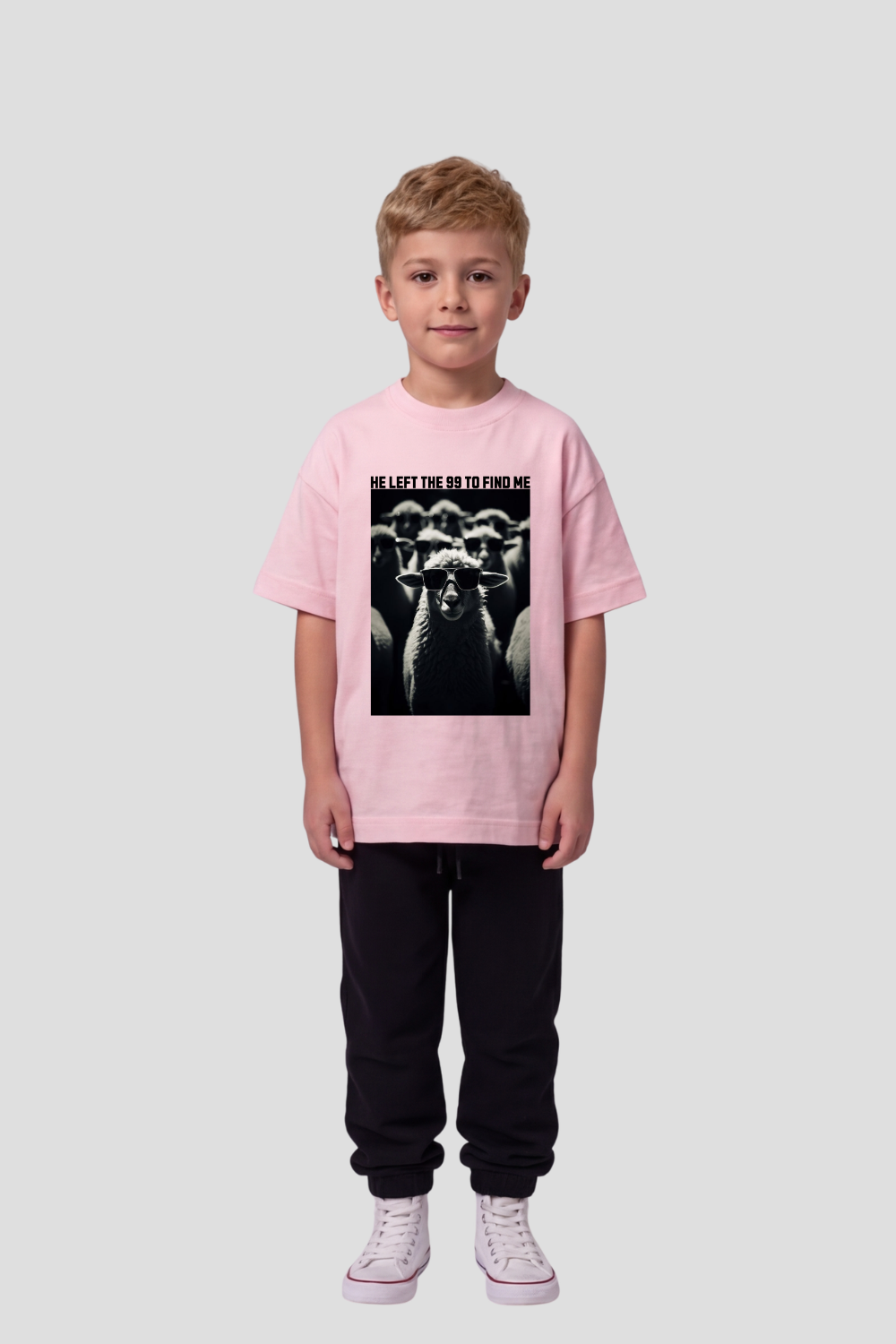 Camiseta Infantil Oversized Dois ou Mais - Ovelha