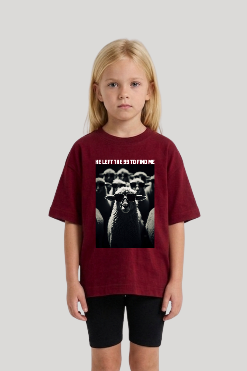 Camiseta Infantil Oversized Dois ou Mais - Ovelha
