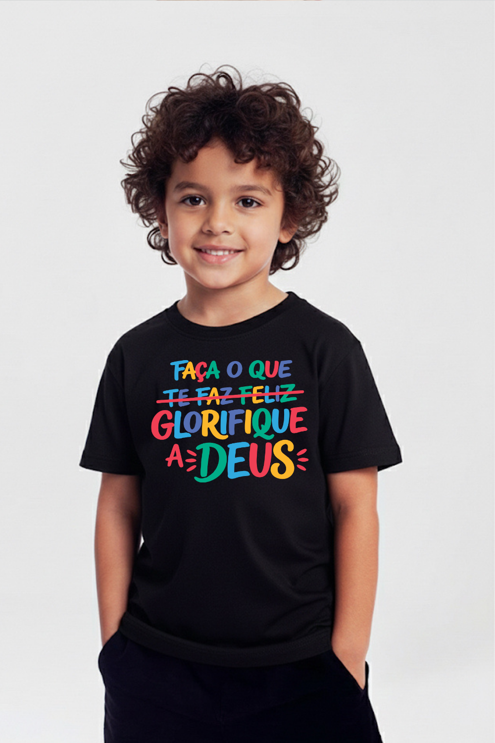 Camiseta Basic Infantil Dois ou Mais - GLORIFIQUE