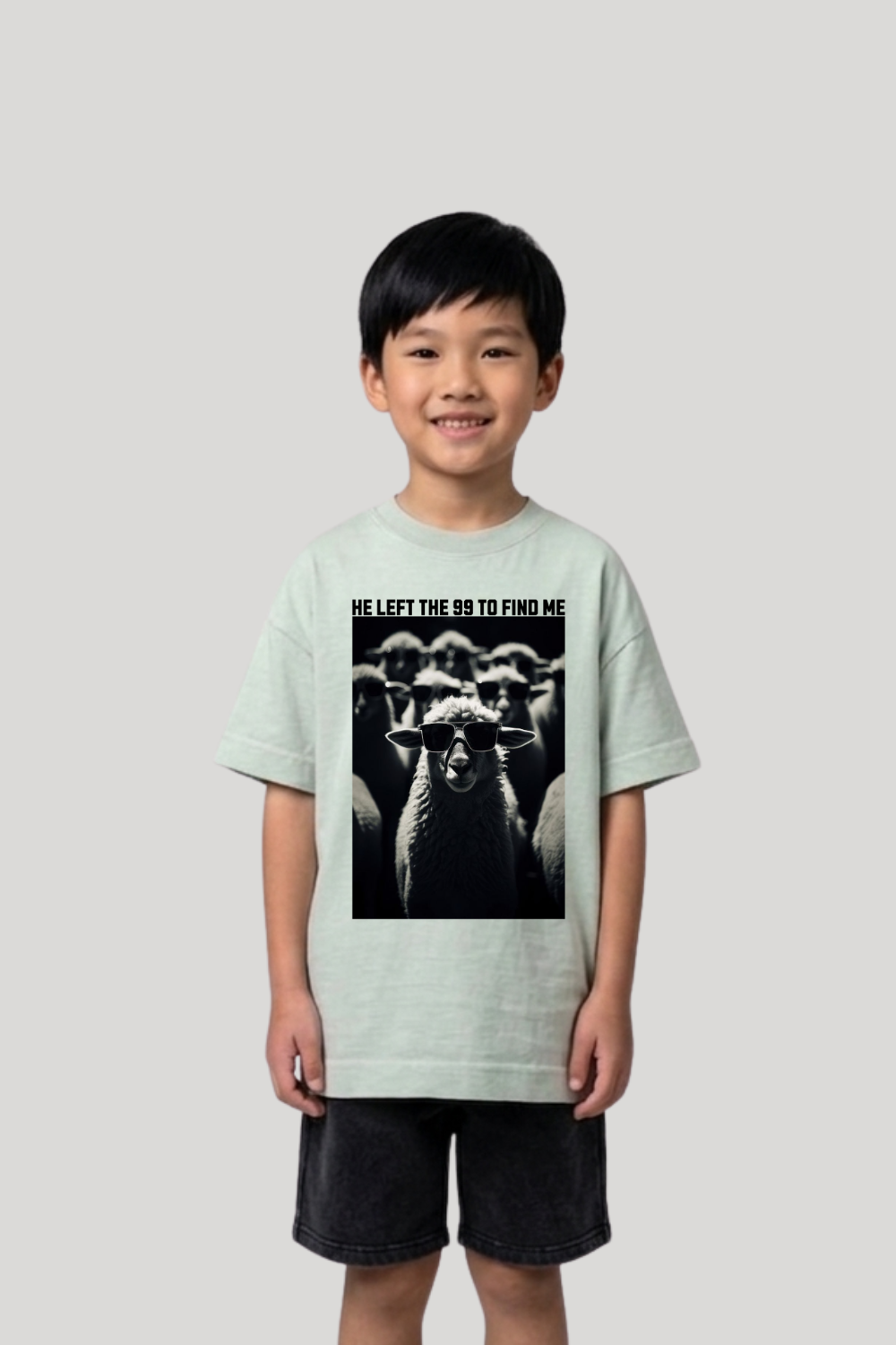 Camiseta Infantil Oversized Dois ou Mais - Ovelha