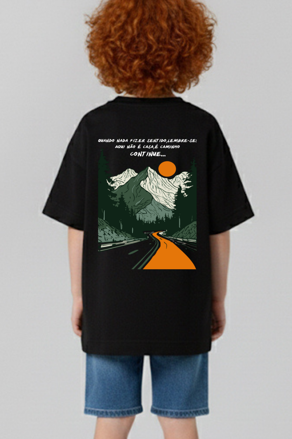 Camiseta Oversized Infantil Dois ou Mais - Caminho