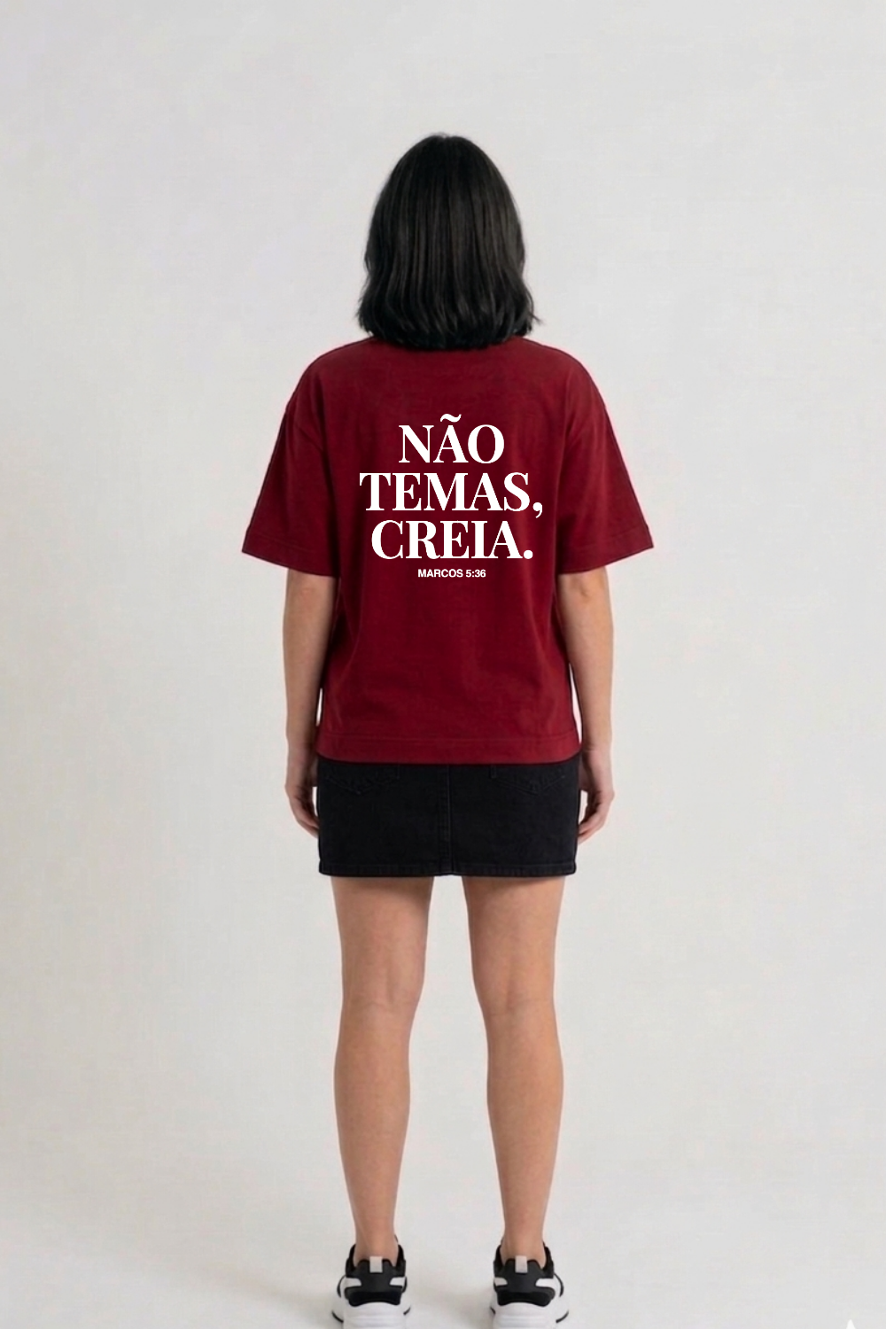 Camiseta Heavy Boxy Dois ou Mais - NÃO TEMAS