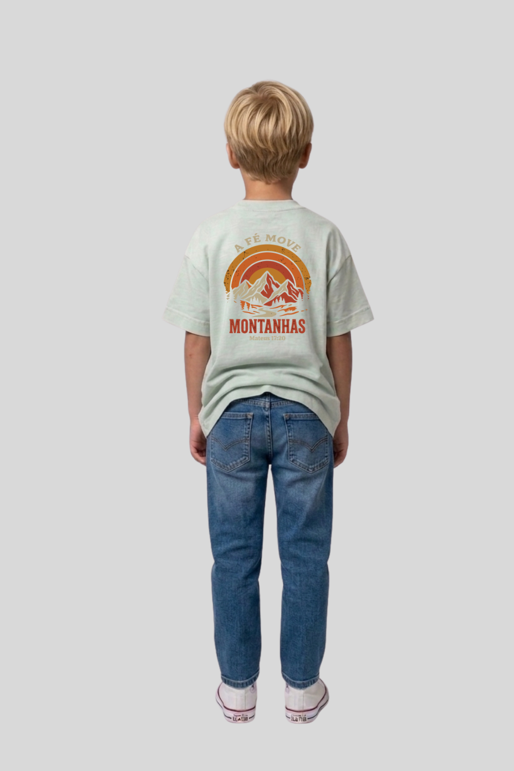 Camiseta Oversized Infantil Dois ou Mais - A FÉ MOVE