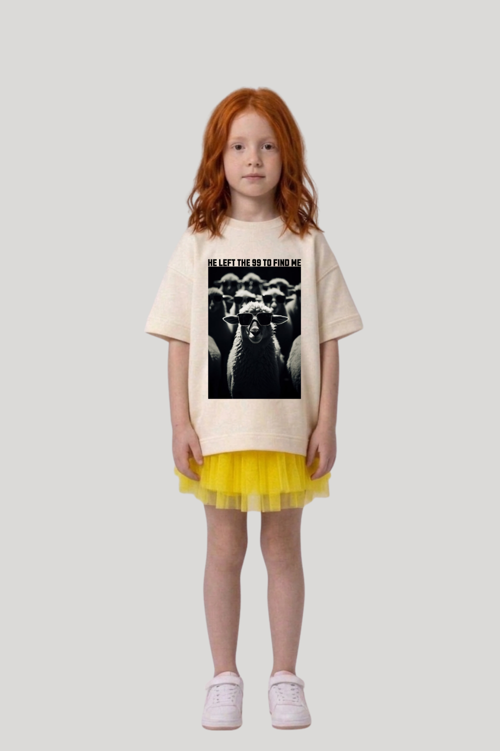 Camiseta Infantil Oversized Dois ou Mais - Ovelha