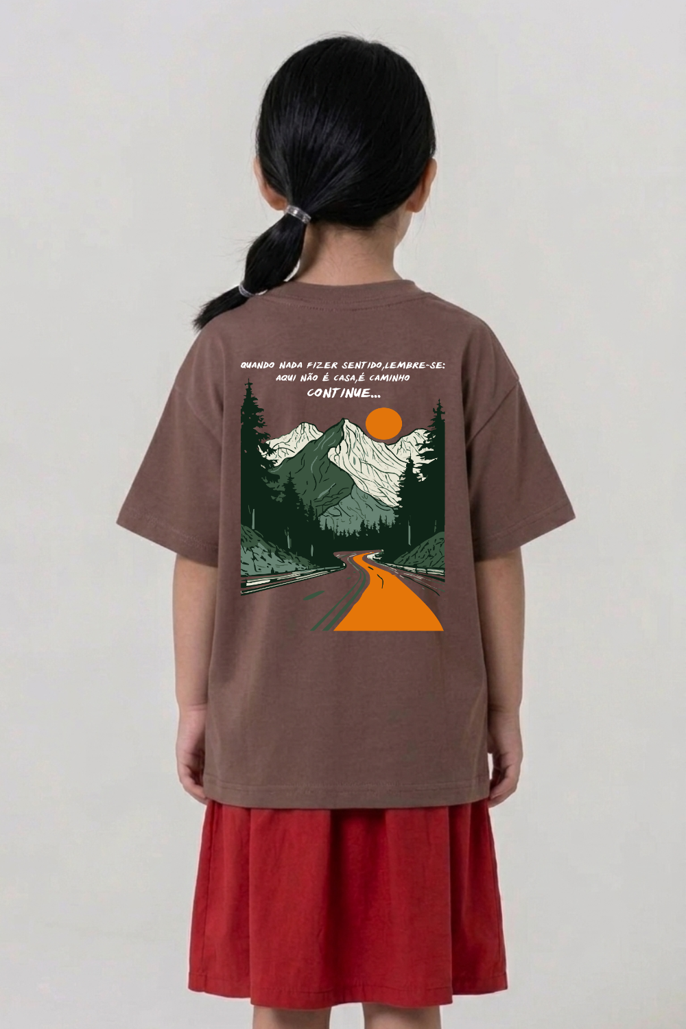 Camiseta Oversized Infantil Dois ou Mais - Caminho