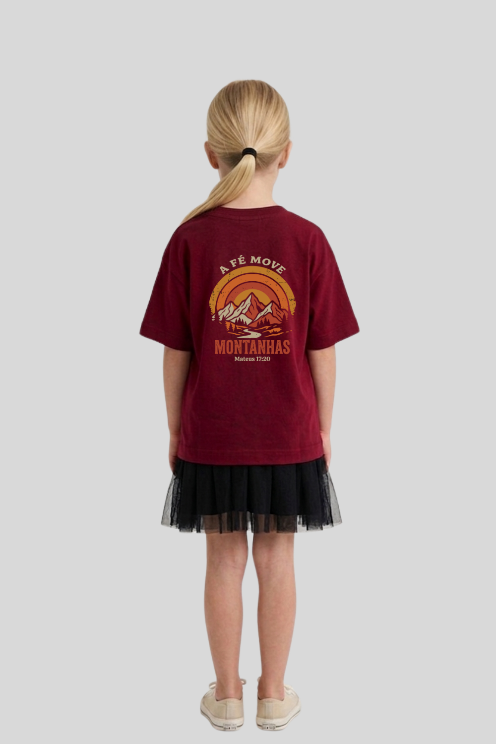 Camiseta Oversized Infantil Dois ou Mais - A FÉ MOVE