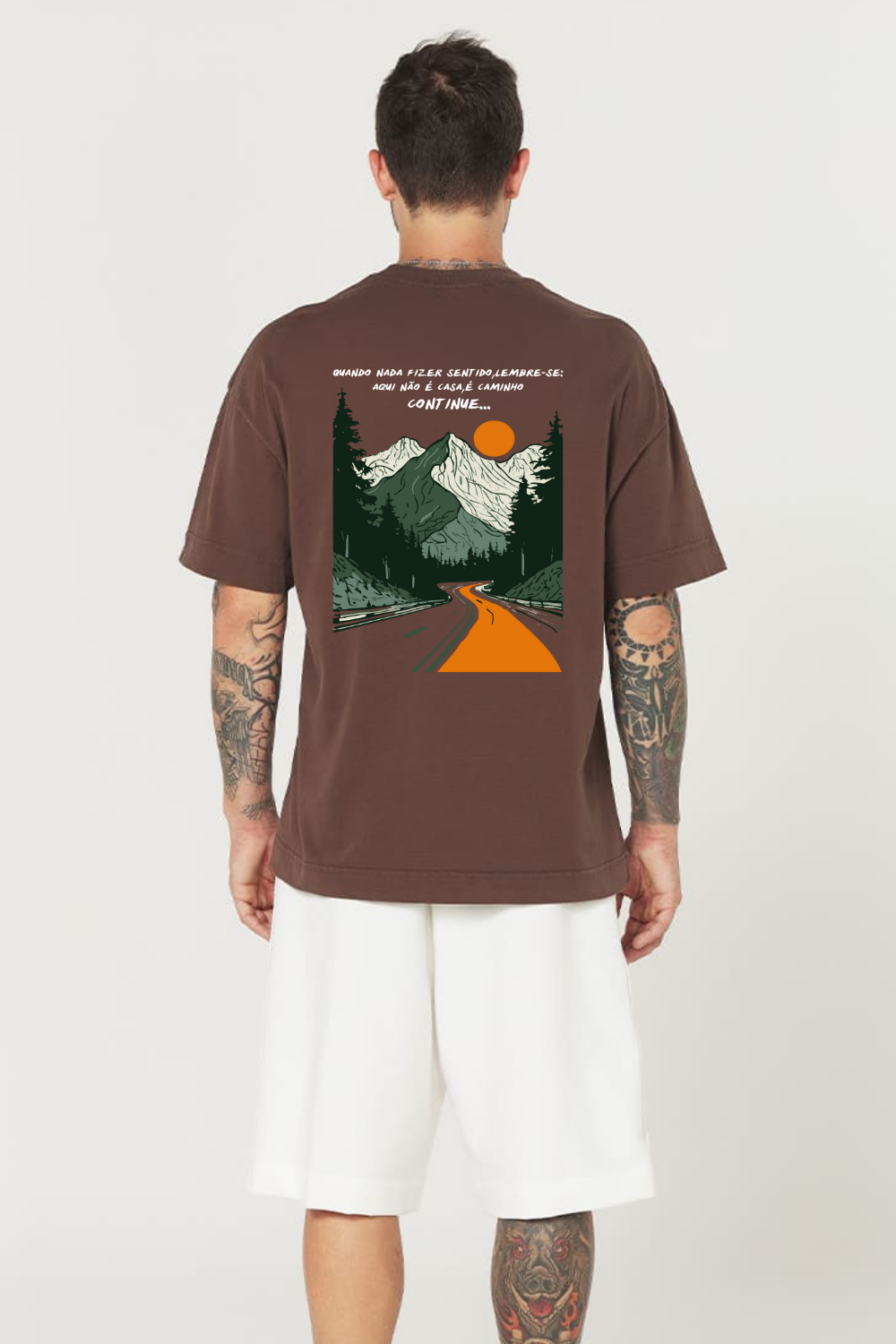 Camiseta Oversized Heavy Dois ou Mais - Caminho