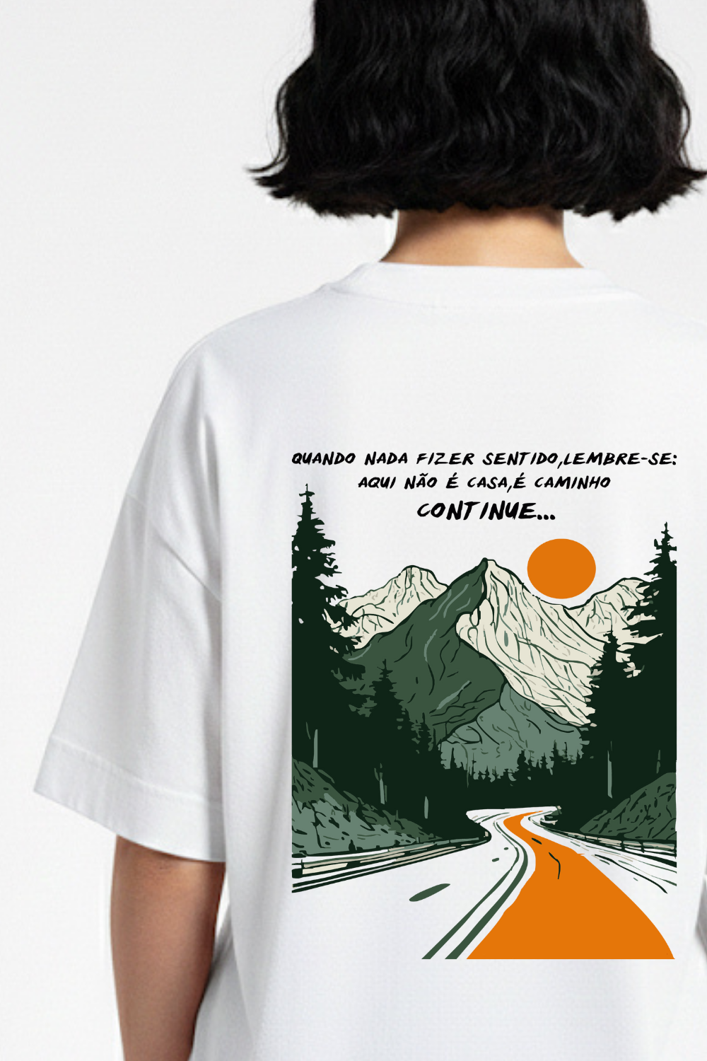 Camiseta Oversized Heavy Dois ou Mais - Caminho