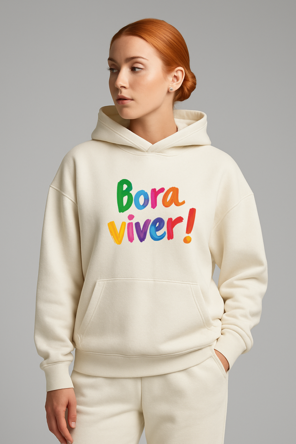 Moletom Premium Oversized Dois ou Mais - BORA VIVER COLOR
