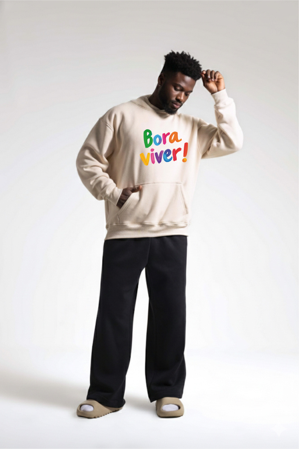 Moletom Premium Oversized Dois ou Mais - BORA VIVER COLOR