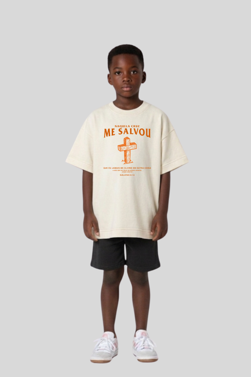 Camiseta Oversized Infantil Dois ou Mais - Me Salvou