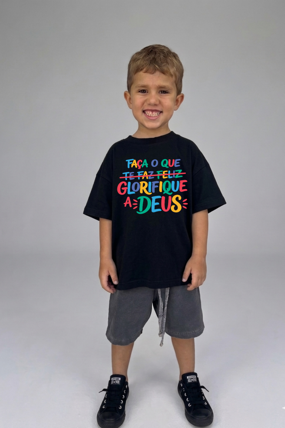 Camiseta Oversized Infantil Dois ou Mais - GLORIFIQUE