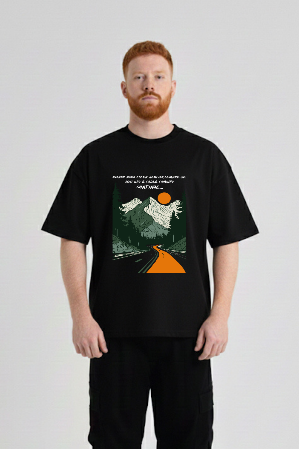 Camiseta Heavy Boxy Dois ou Mais - Caminho