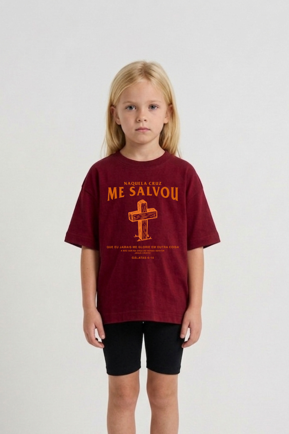 Camiseta Oversized Infantil Dois ou Mais - Me Salvou