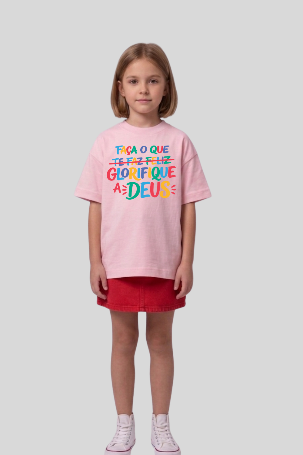 Camiseta Oversized Infantil Dois ou Mais - GLORIFIQUE
