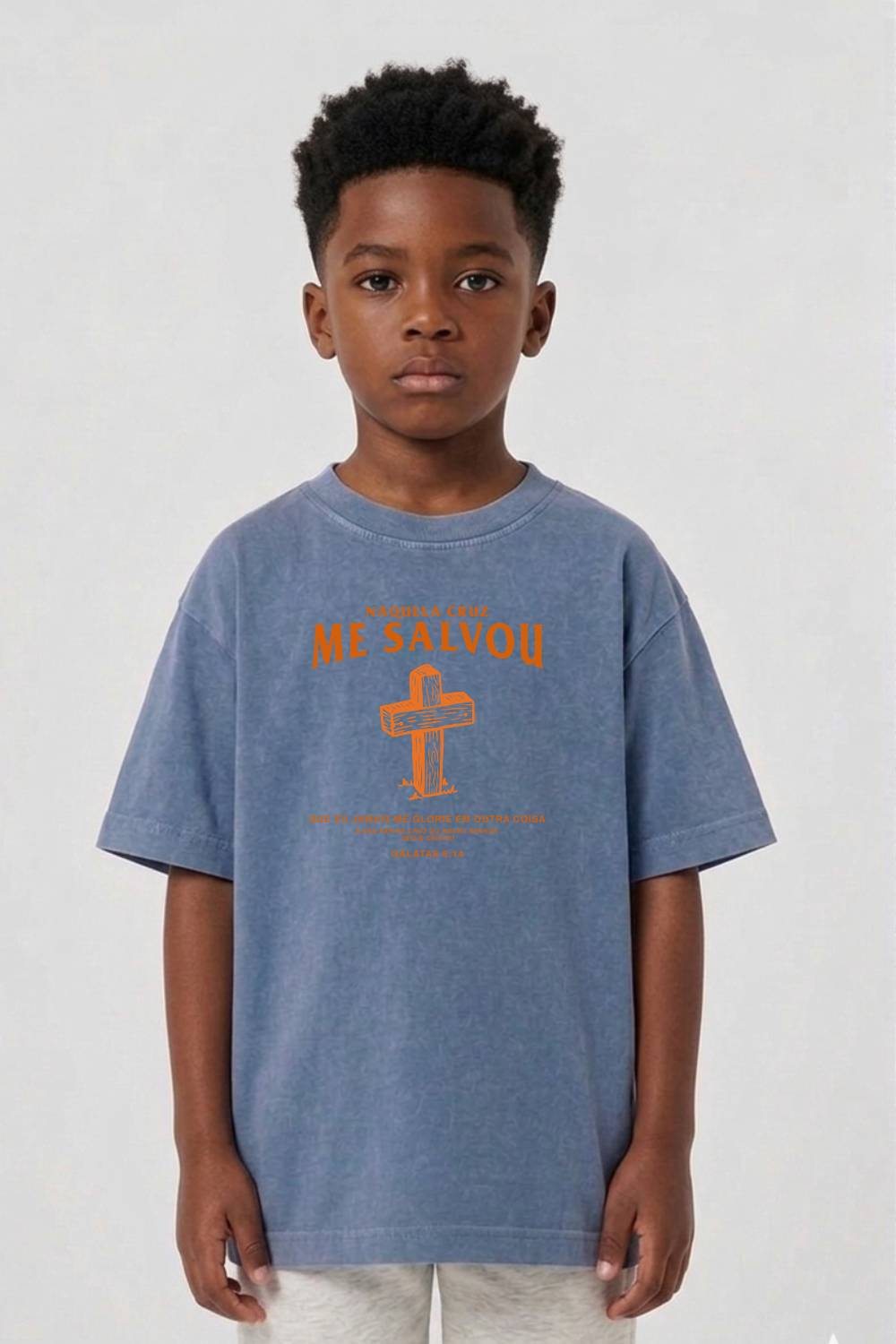 Camiseta Oversized Infantil Dois ou Mais - Me Salvou