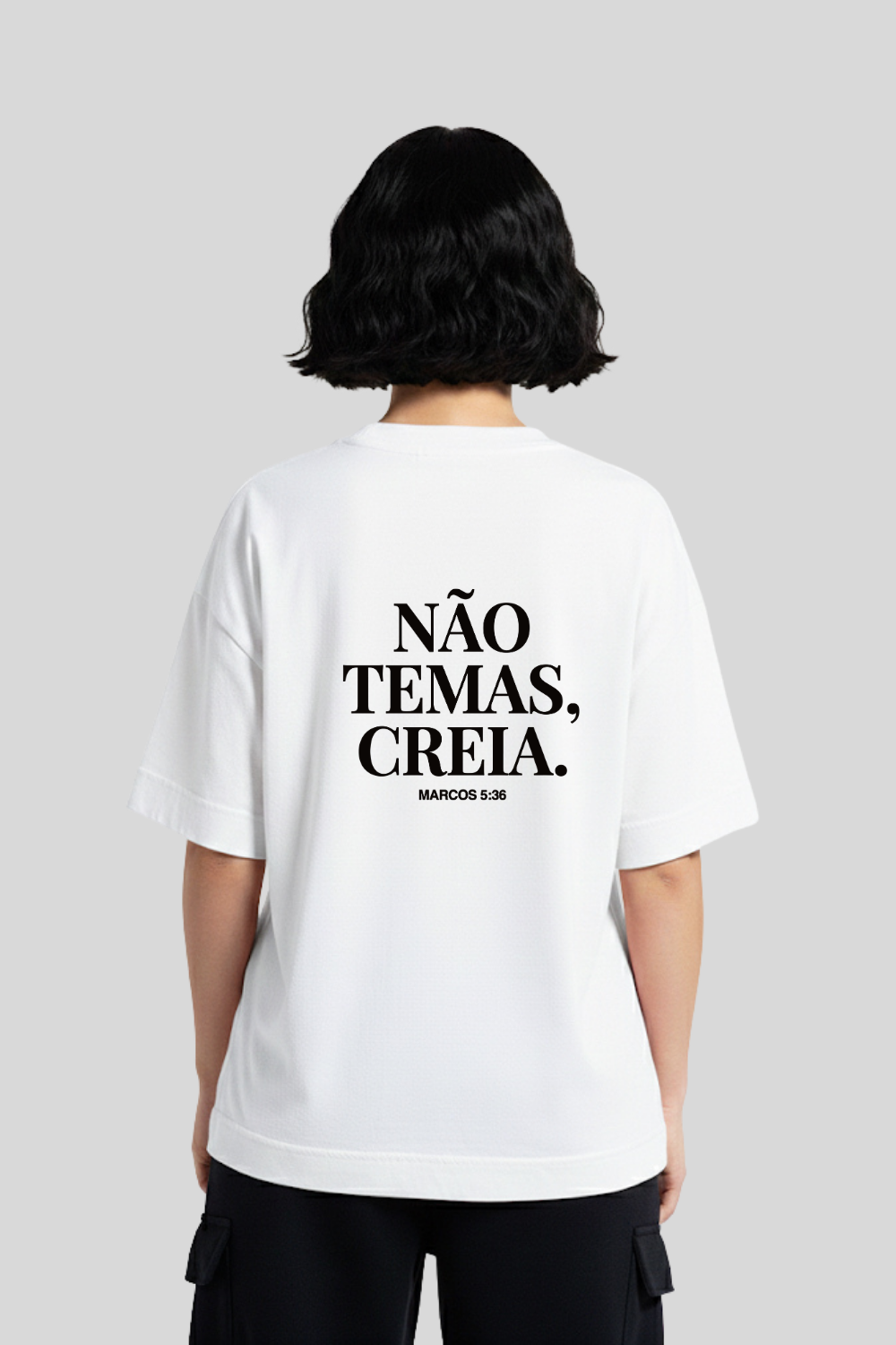 Camiseta Oversized Boxy Dois Ou Mais - Não Temas