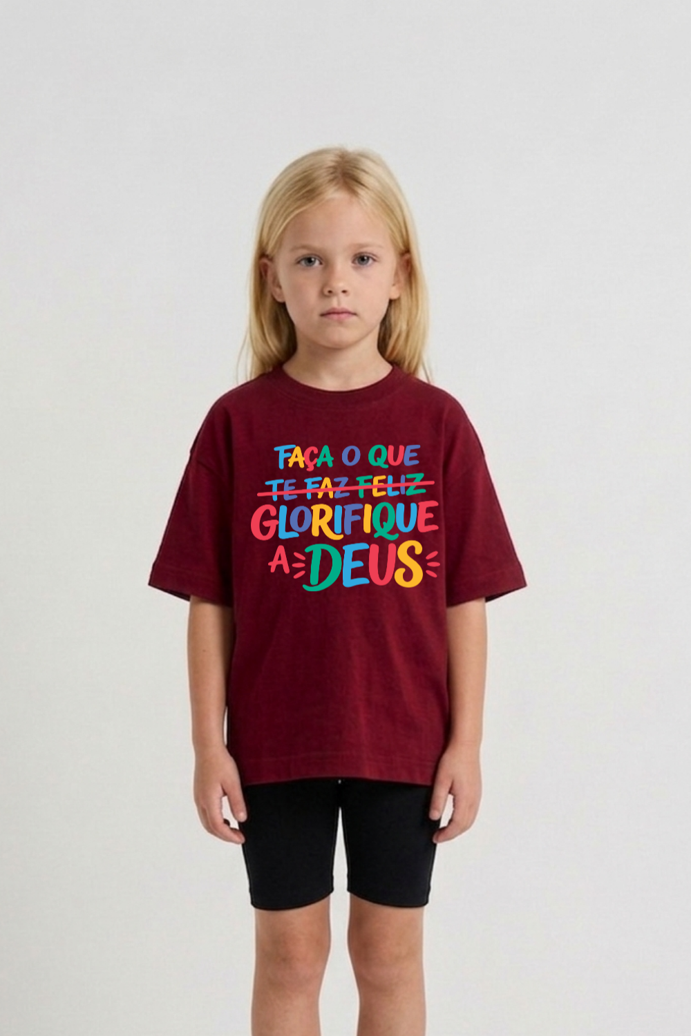 Camiseta Oversized Infantil Dois ou Mais - GLORIFIQUE