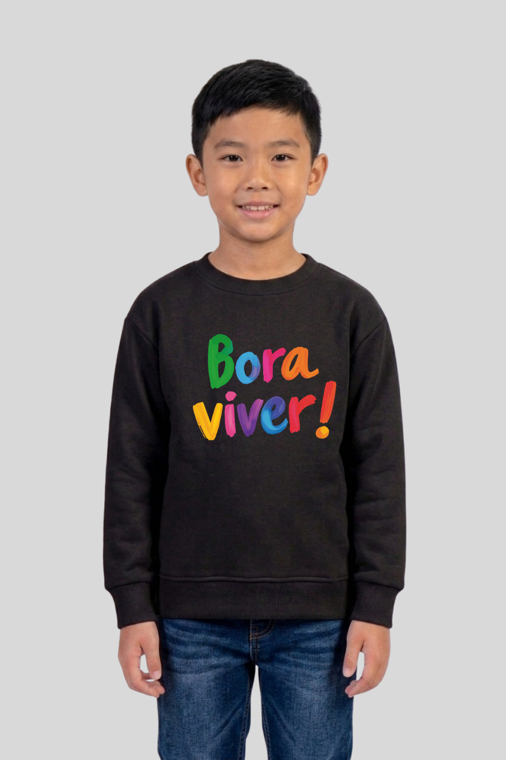 Moletom Infantil Careca Dois ou Mais - Bora Viver Color