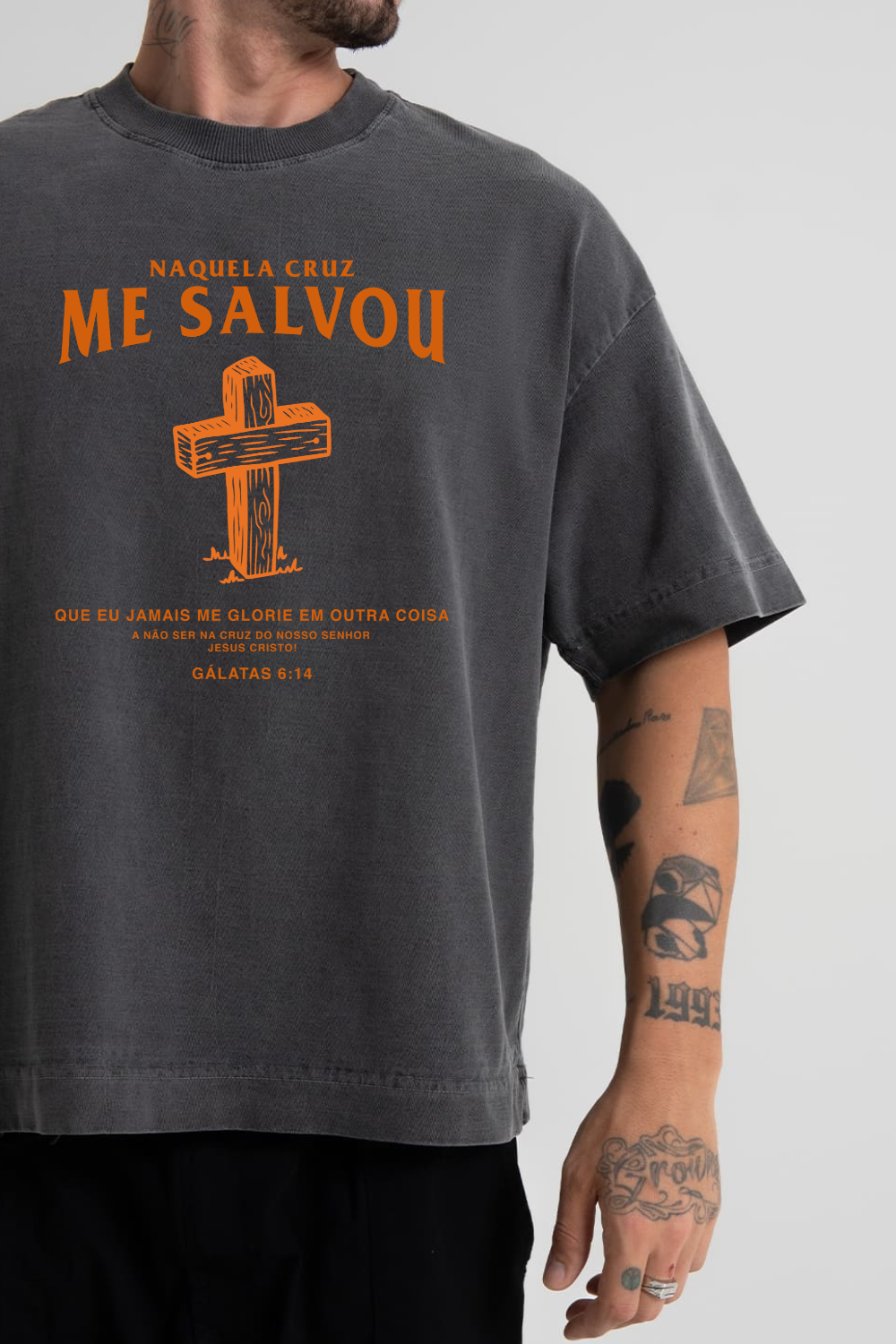 Camiseta Heavy Boxy Dois ou Mais - Me Salvou