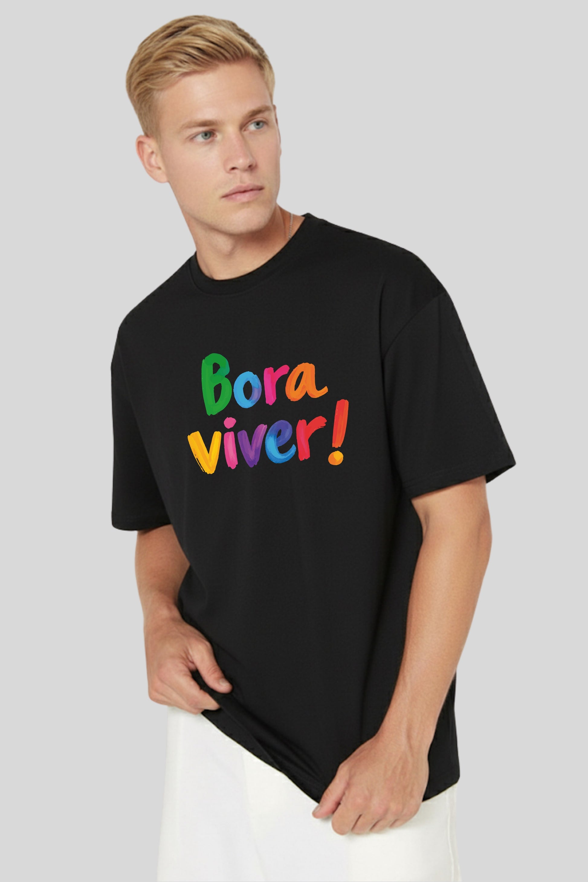 Camiseta Basic Streetwear Dois ou Mais - Bora Viver Color