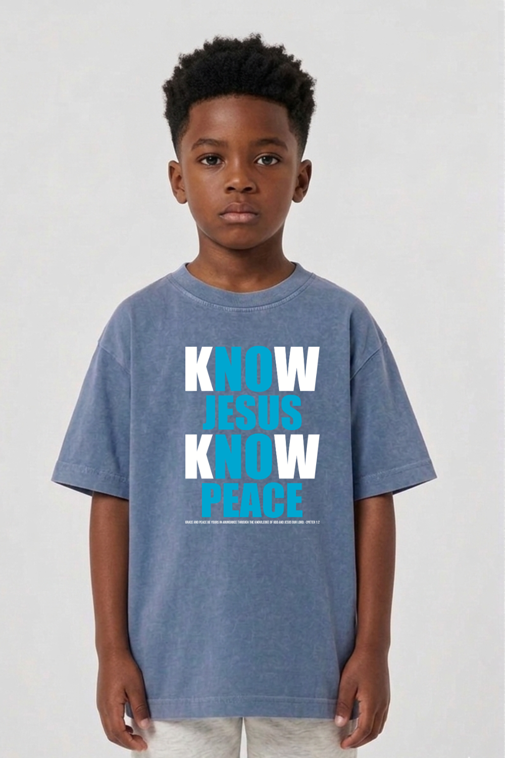 Camiseta Infantil Oversized Dois ou Mais - Know Jesus