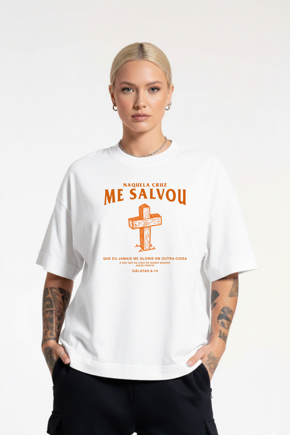 Camiseta Heavy Boxy Dois ou Mais - Me Salvou