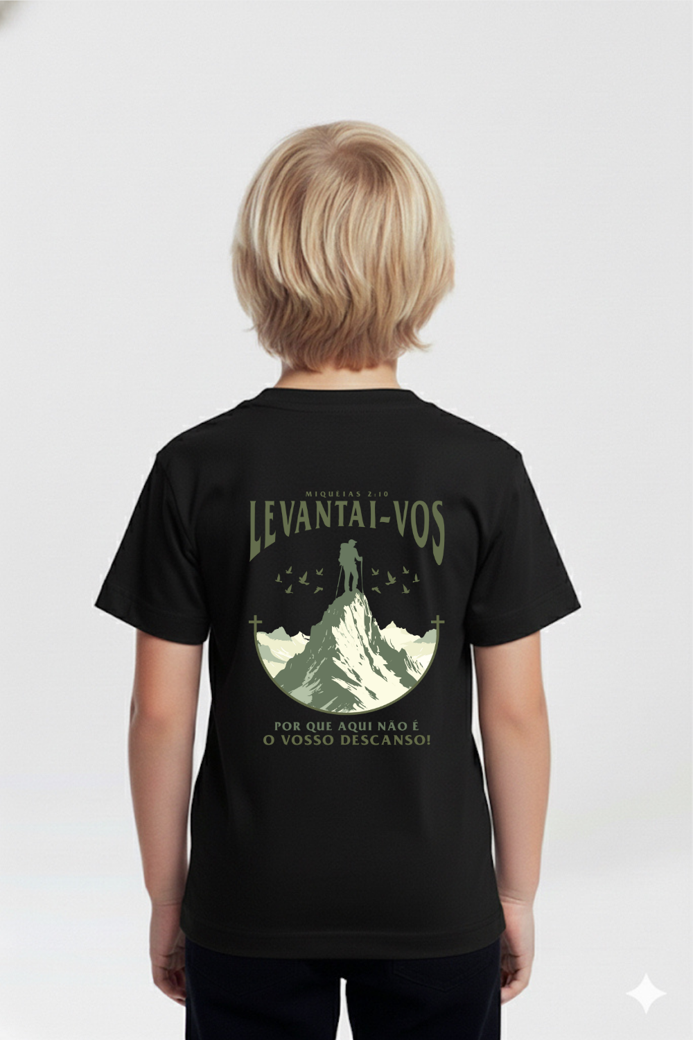 Camiseta Basic Infantil Dois ou Mais - Levantai