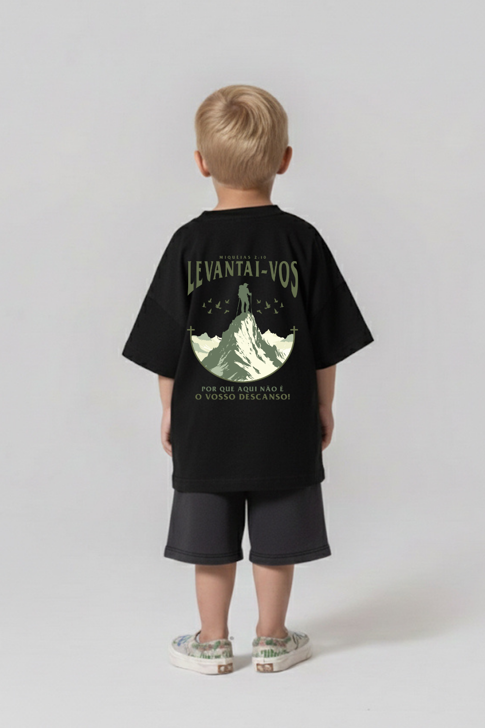 Camiseta Oversized Infantil Dois ou Mais - Levantai