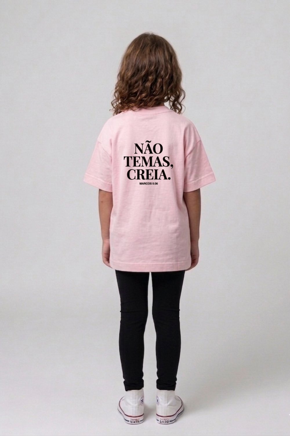 Camiseta Oversized Infantil Dois ou Mais - NÃO TEMAS