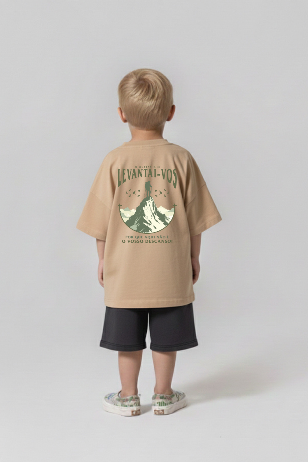 Camiseta Oversized Infantil Dois ou Mais - Levantai