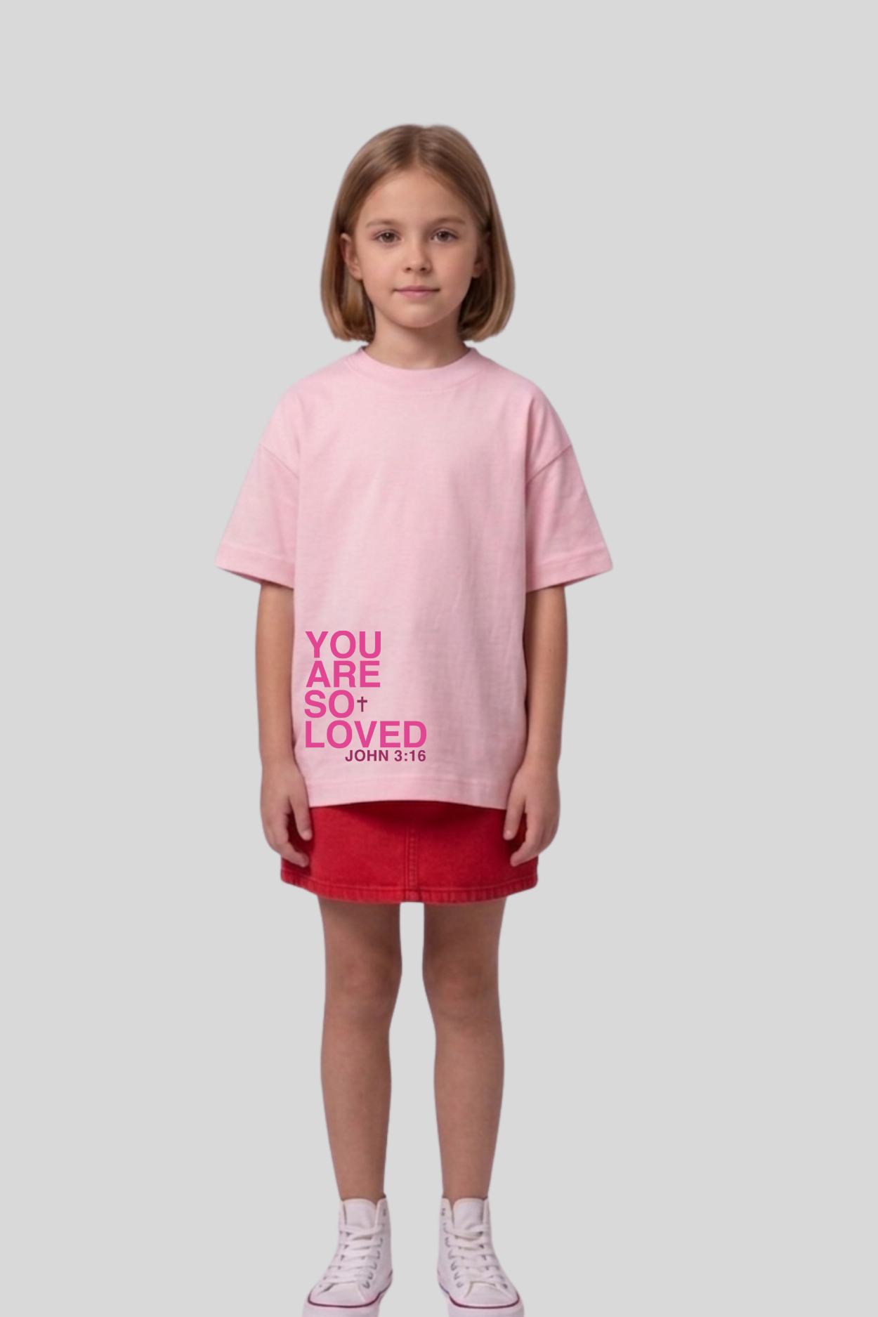 Camiseta Oversized Infantil Dois ou Mais - SO LOVED