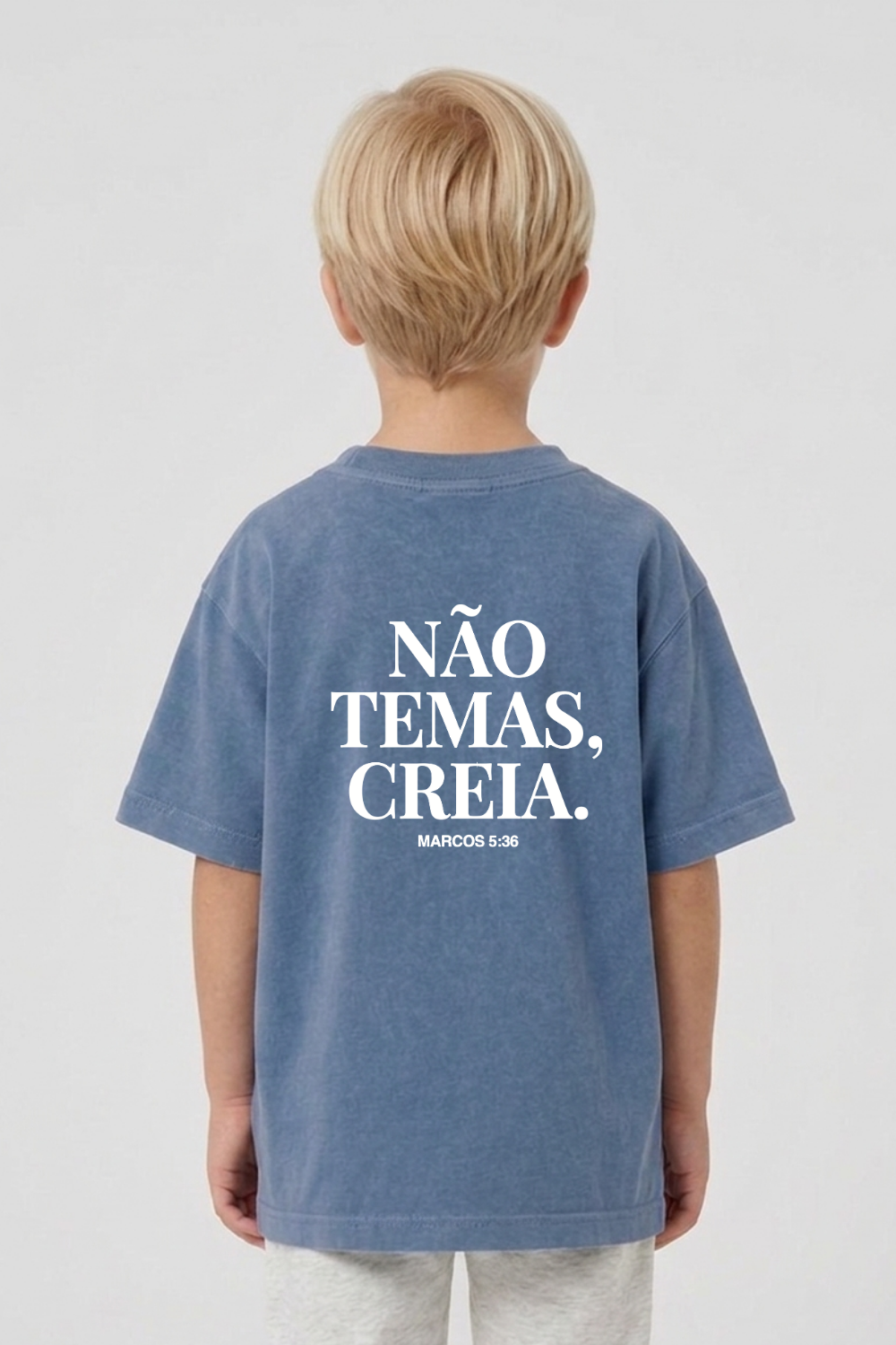 Camiseta Oversized Infantil Dois ou Mais - NÃO TEMAS