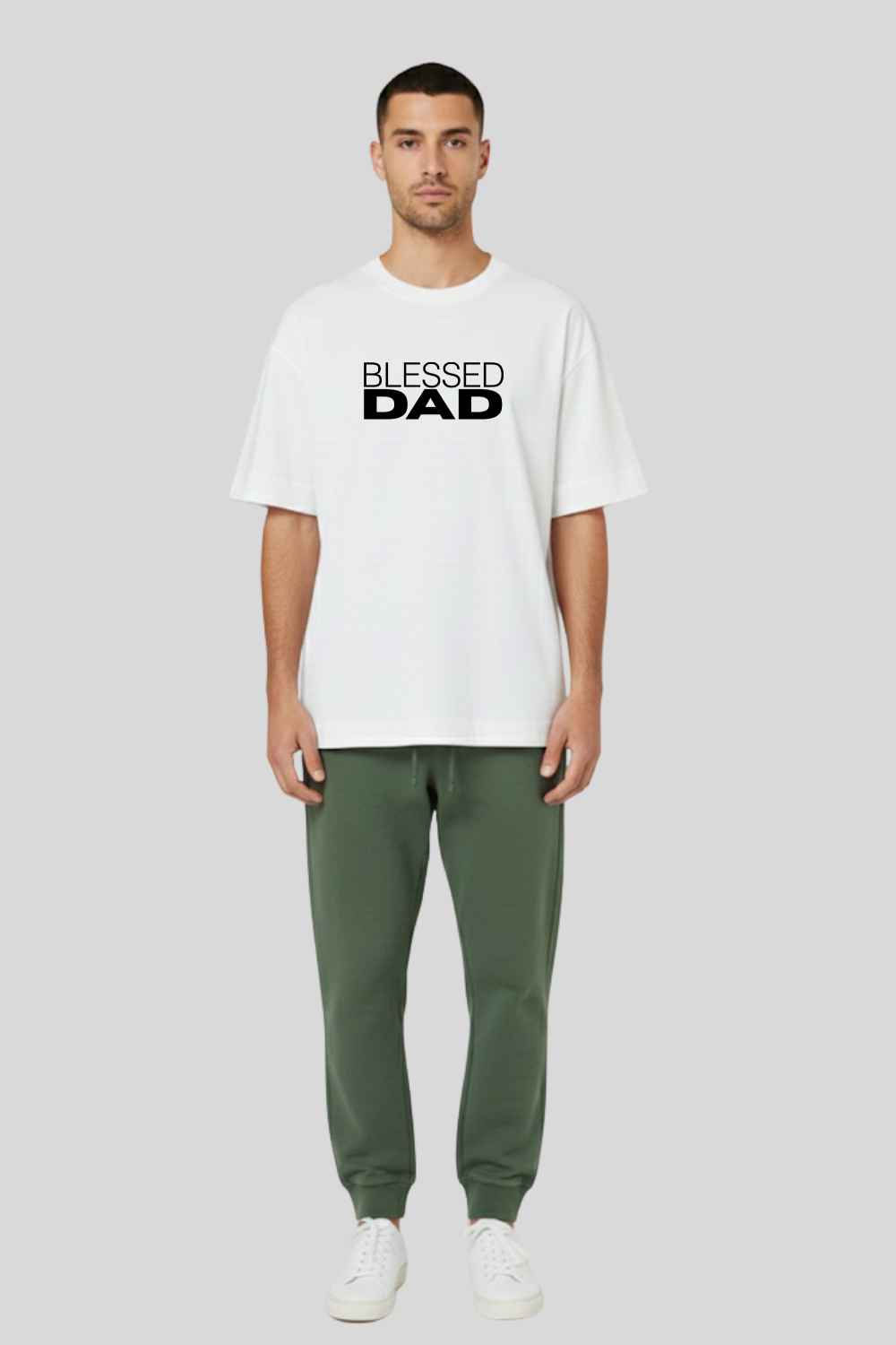 Camiseta Oversized Dois ou Mais - Blessed Dad