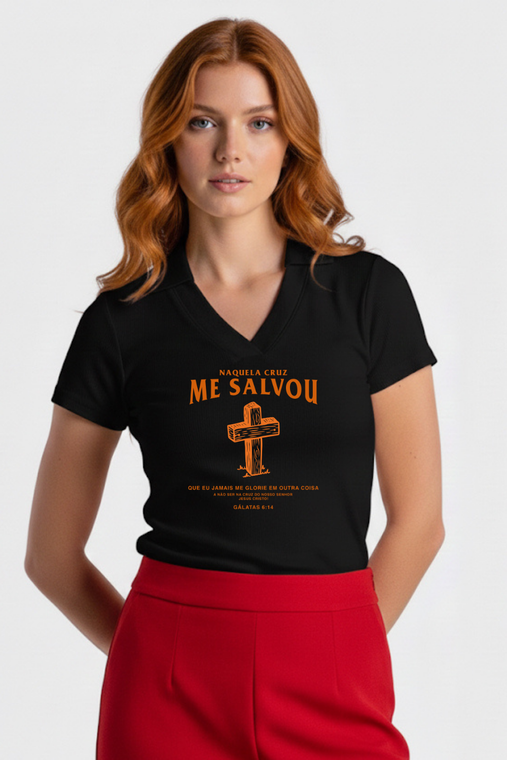 Camiseta Polo Feminina Dois Ou Mais - Me Salvou
