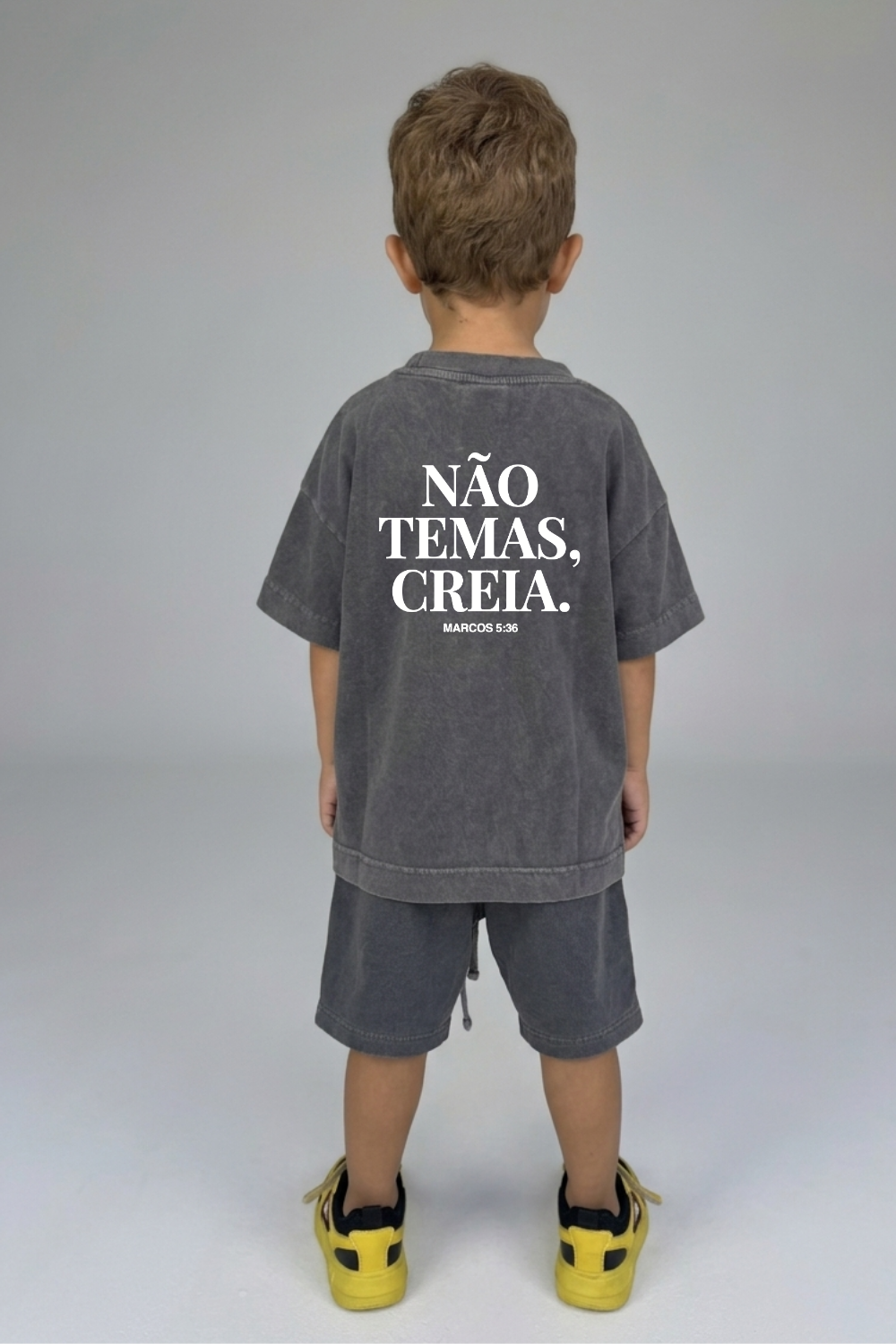 Camiseta Oversized Infantil Dois ou Mais - NÃO TEMAS