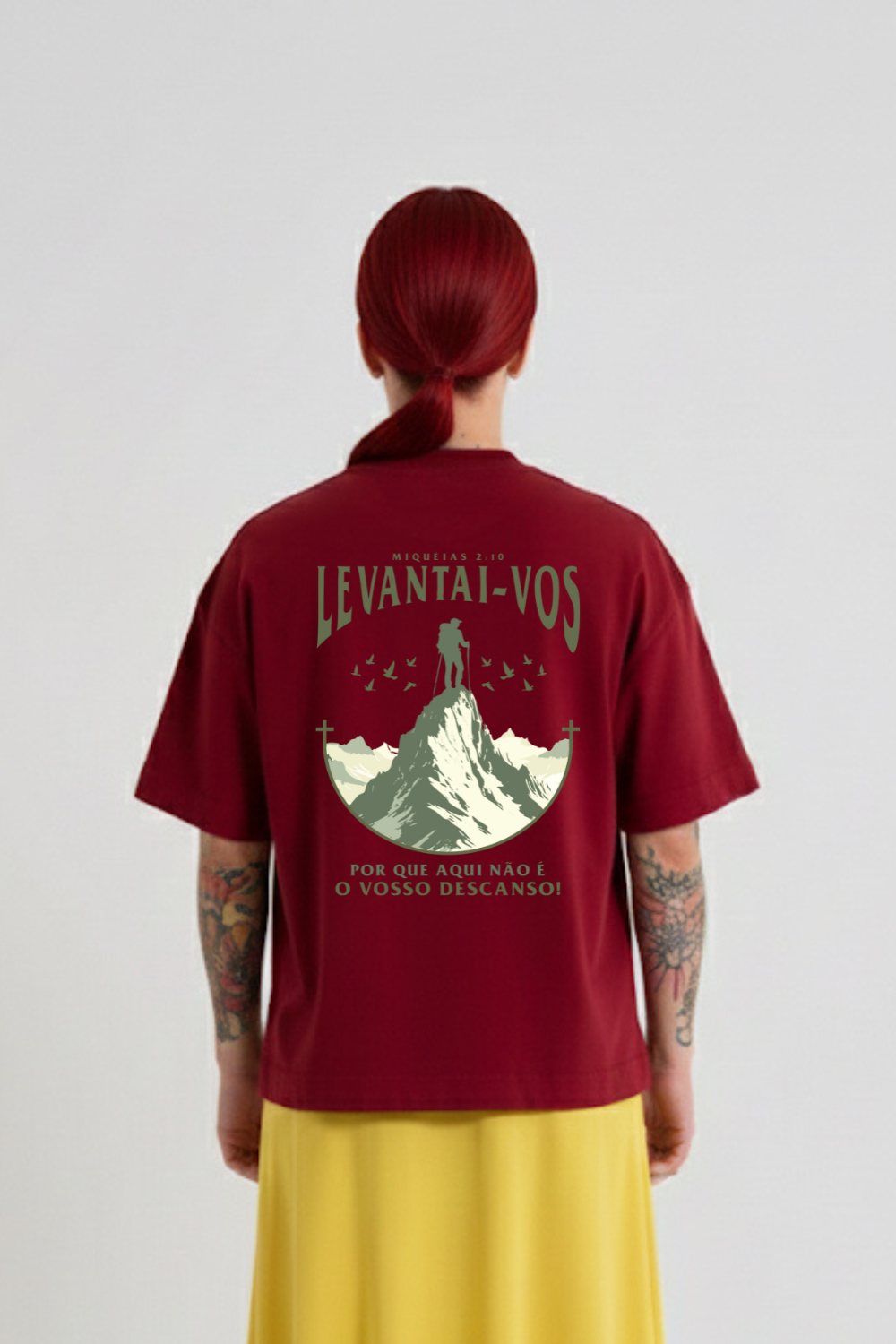 Camiseta Heavy Boxy Dois ou Mais - Levantai