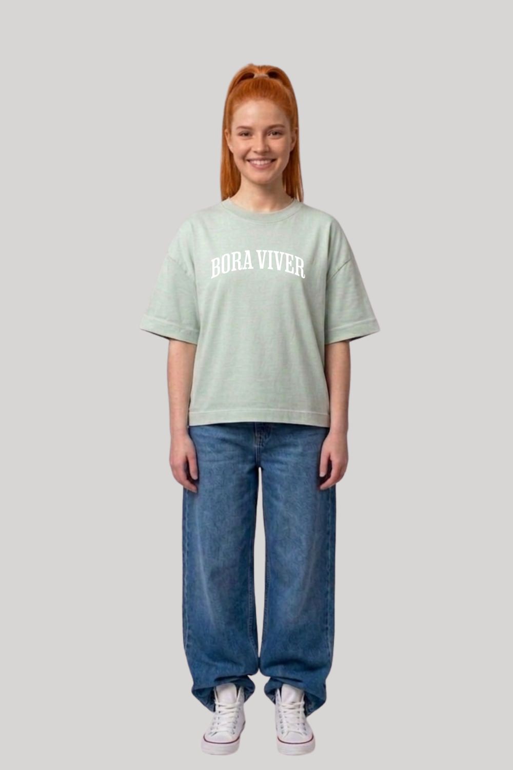 Camiseta Heavy Boxy Dois ou Mais - Bora Viver