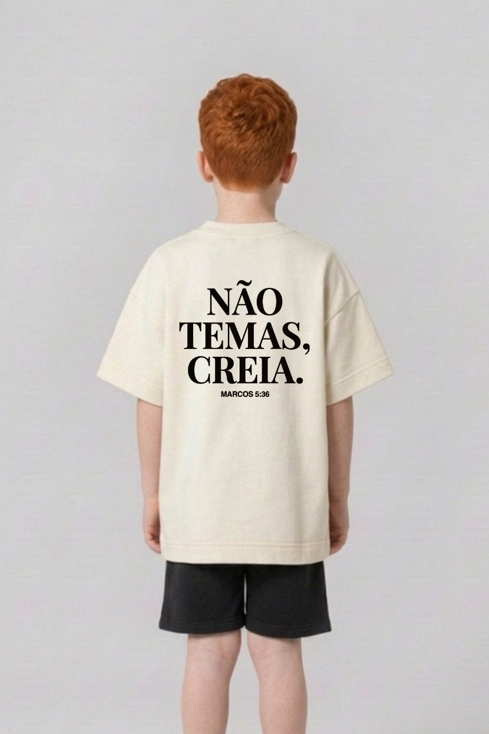 Camiseta Oversized Infantil Dois ou Mais - NÃO TEMAS