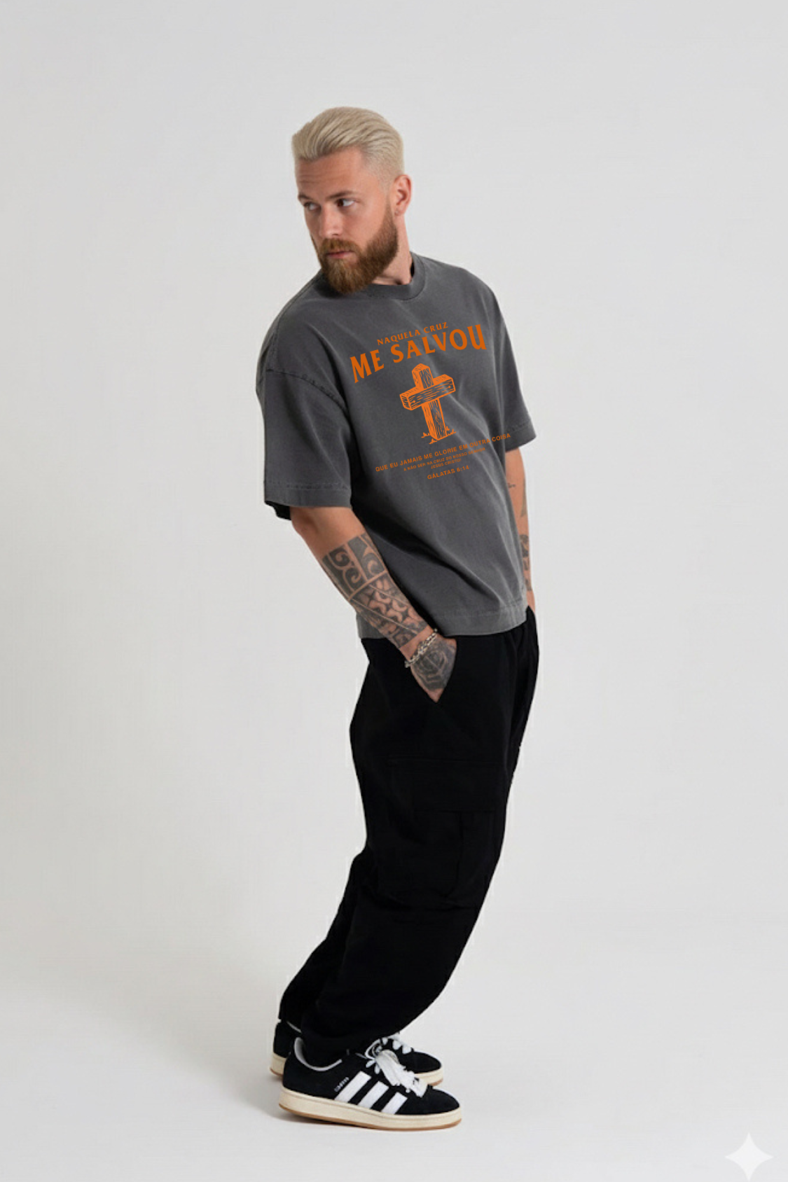 Camiseta Heavy Boxy Dois ou Mais - Me Salvou