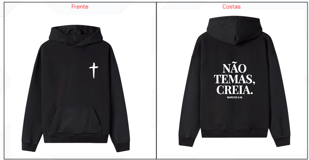 Moletom Premium Oversized Dois ou Mais - Não Temas