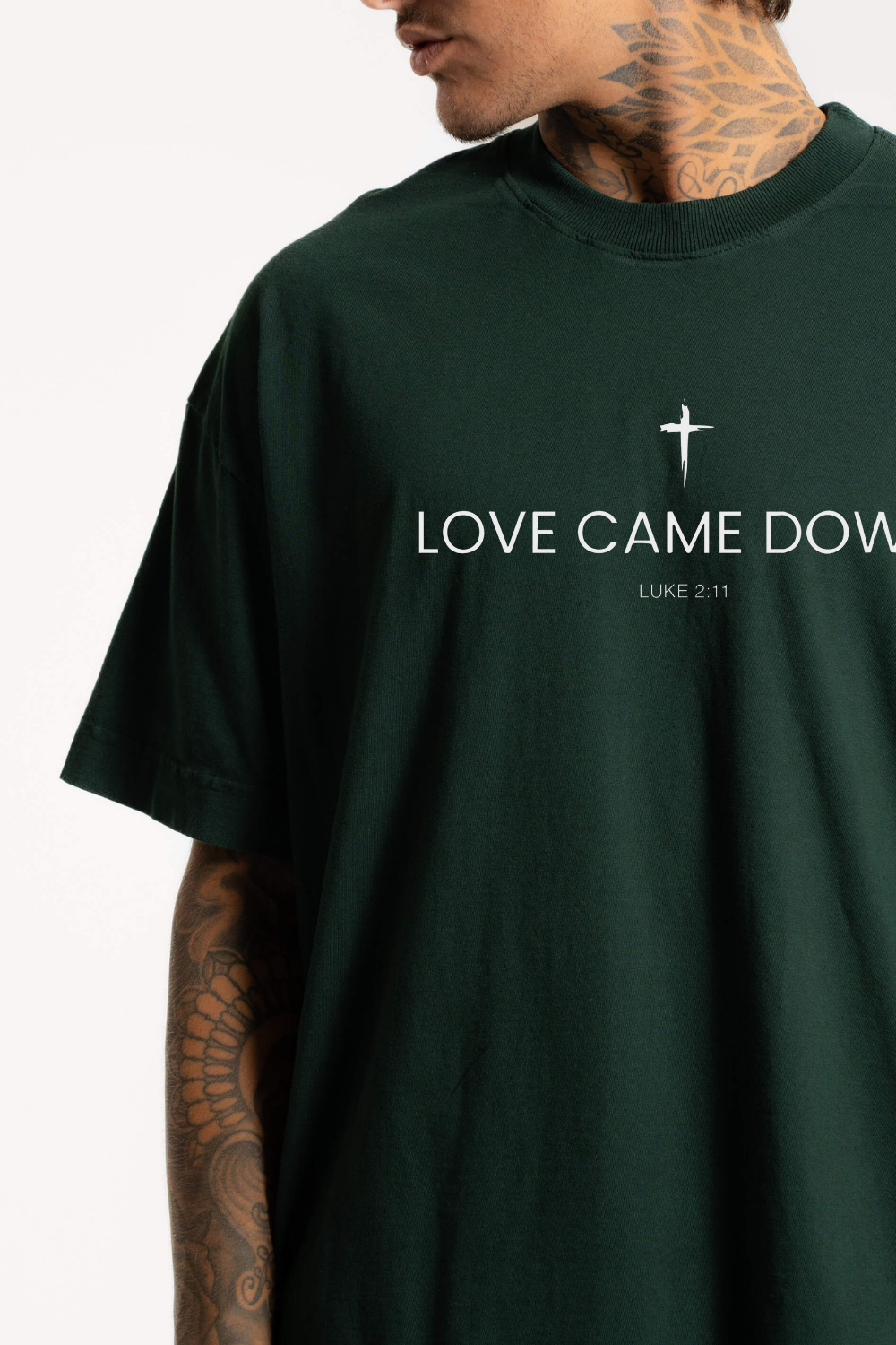 Camiseta Oversized Heavy Dois ou Mais - Love Came Down