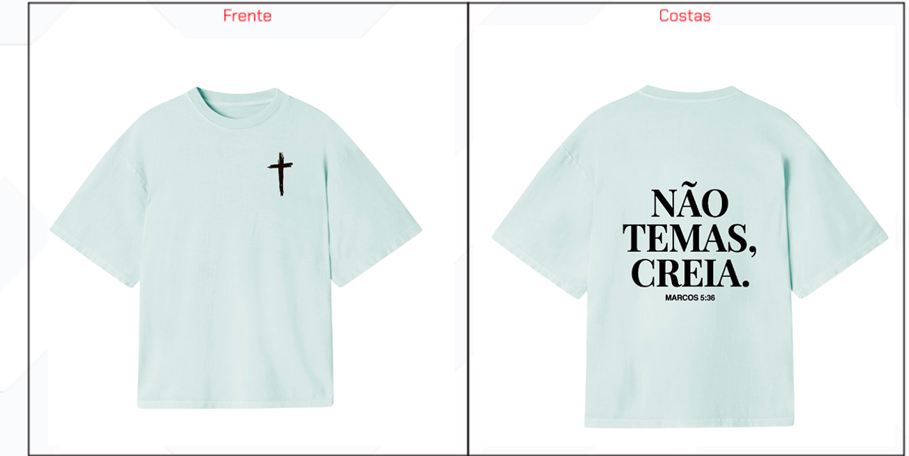 Camiseta Oversized Boxy Dois Ou Mais - Não Temas