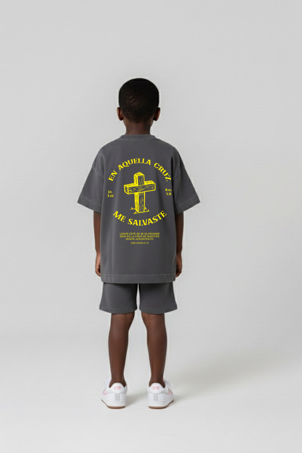 Camiseta Oversized Infantil Dois ou Mais - Me Salvaste