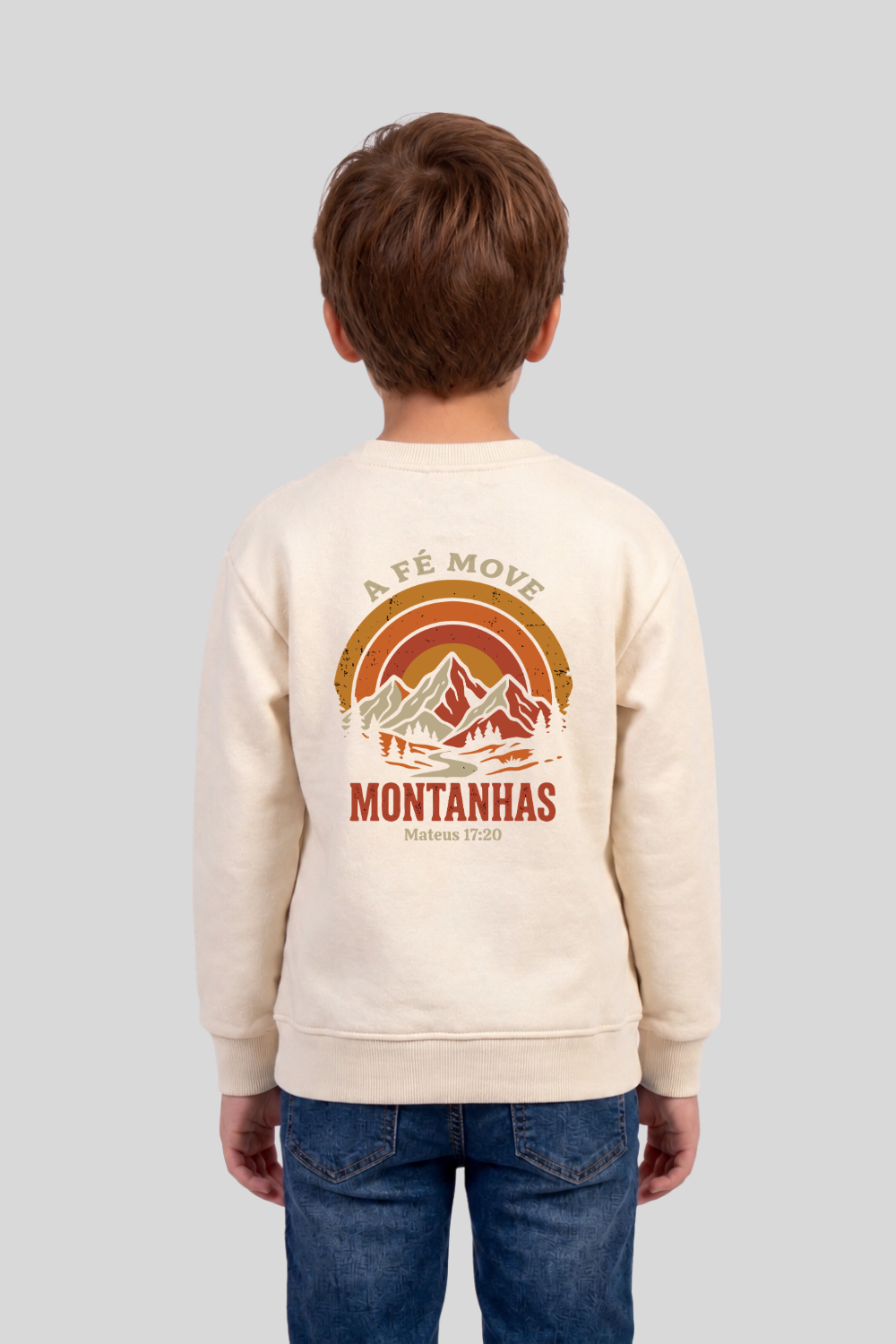 Moletom Infantil Careca Dois ou Mais - A fé move