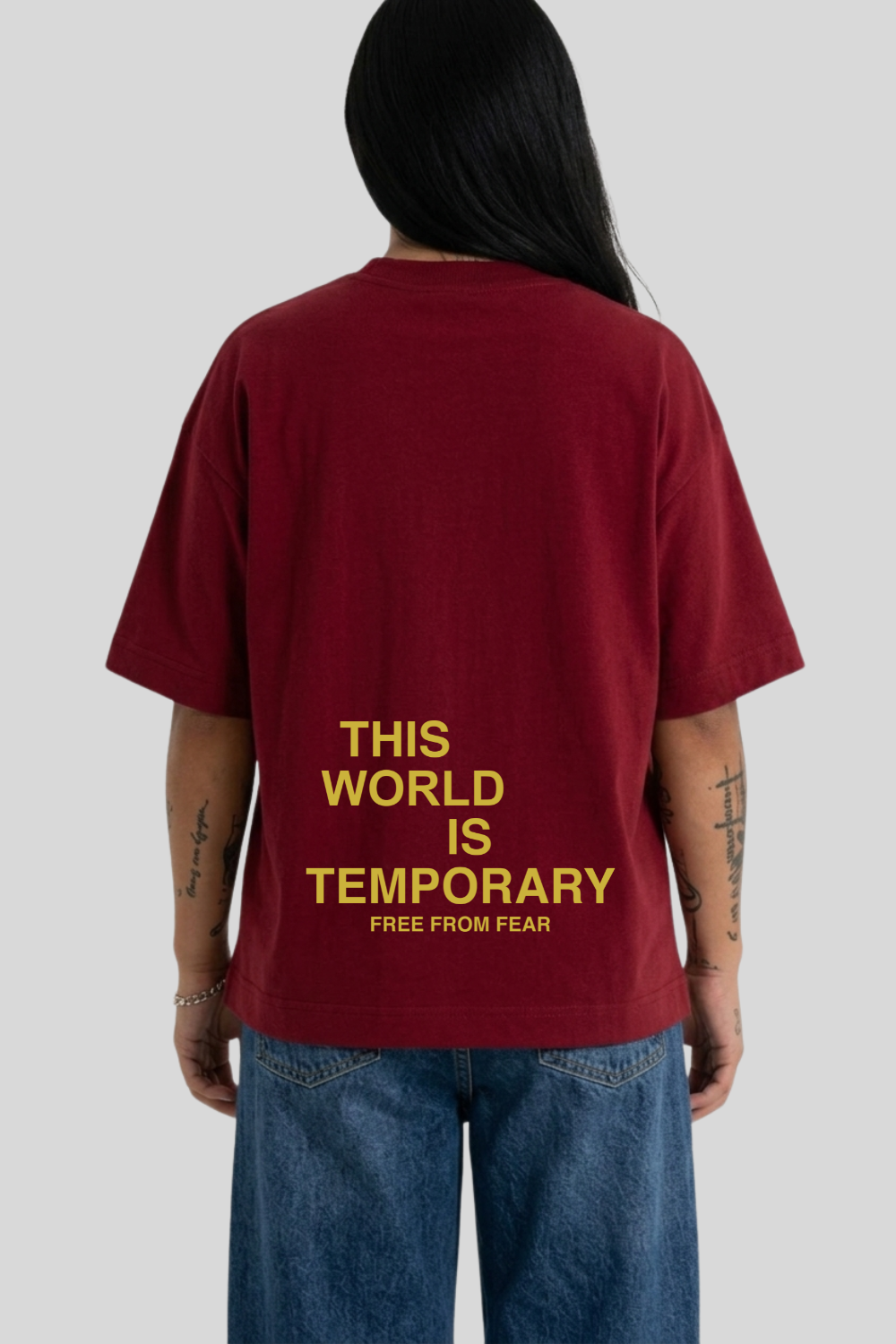 Camiseta Heavy Boxy Dois ou Mais - This World