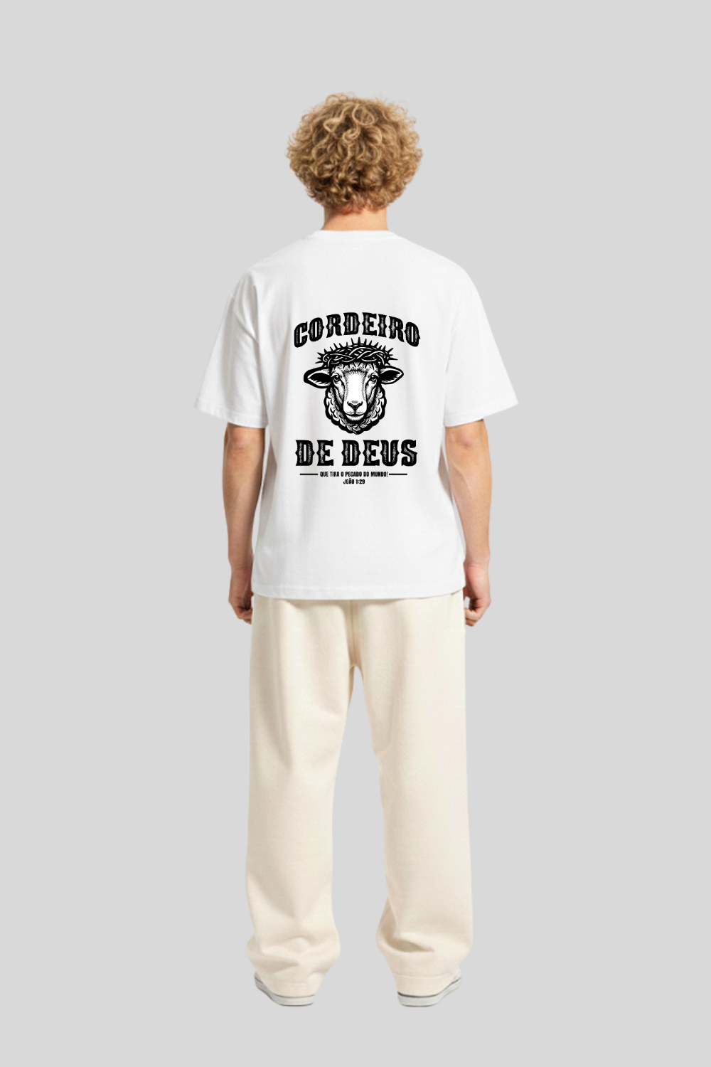 Camiseta Oversized Heavy Dois ou Mais - CORDEIRO
