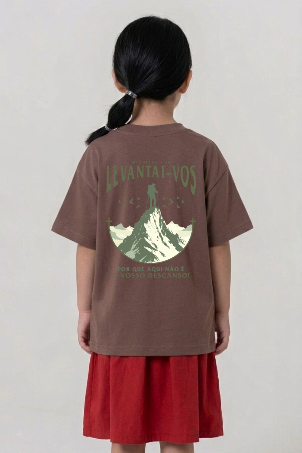 Camiseta Oversized Infantil Dois ou Mais - Levantai
